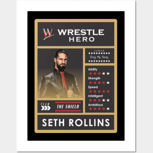 wwe card seth rollins Posters and Art